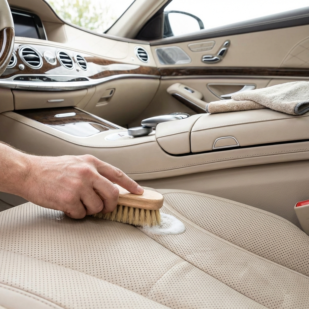 Czyszczenie skór i wnętrza